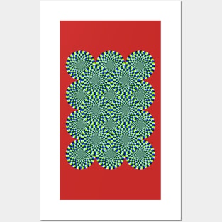 Rotating Snakes Illusion Posters and Art